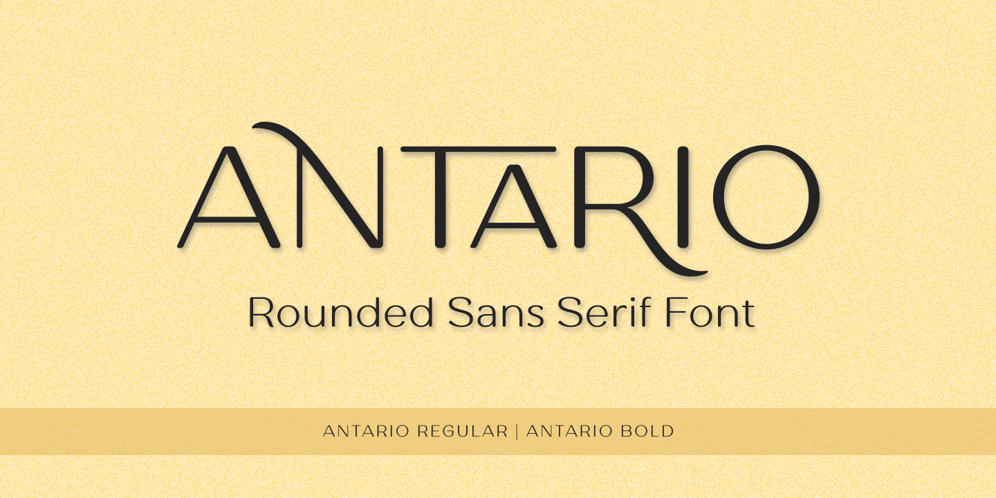 Пример шрифта Antario